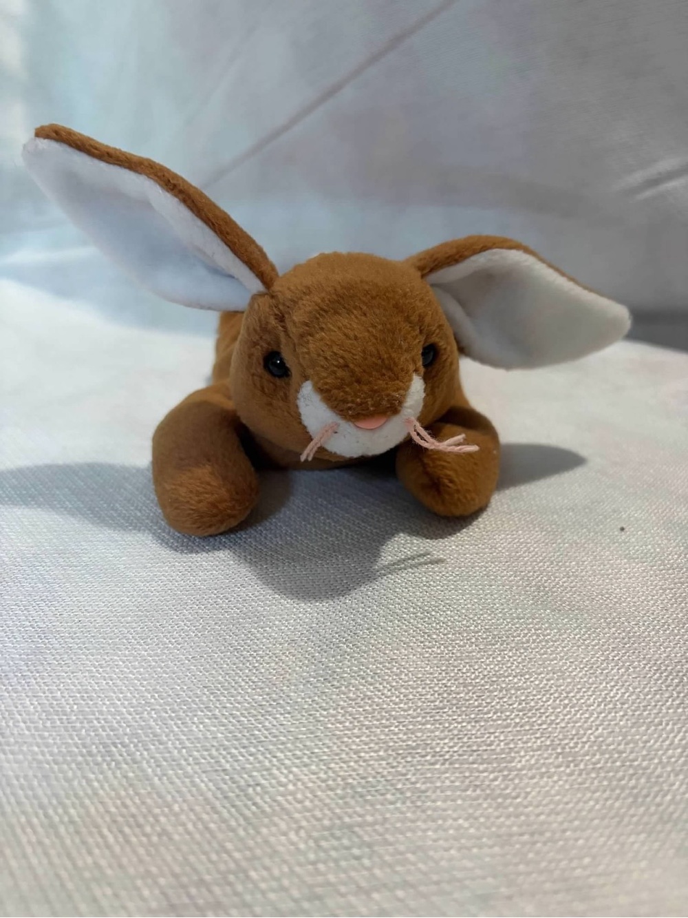 TY Beanie Babies Ears the Rabbit Brown Bunny Plush